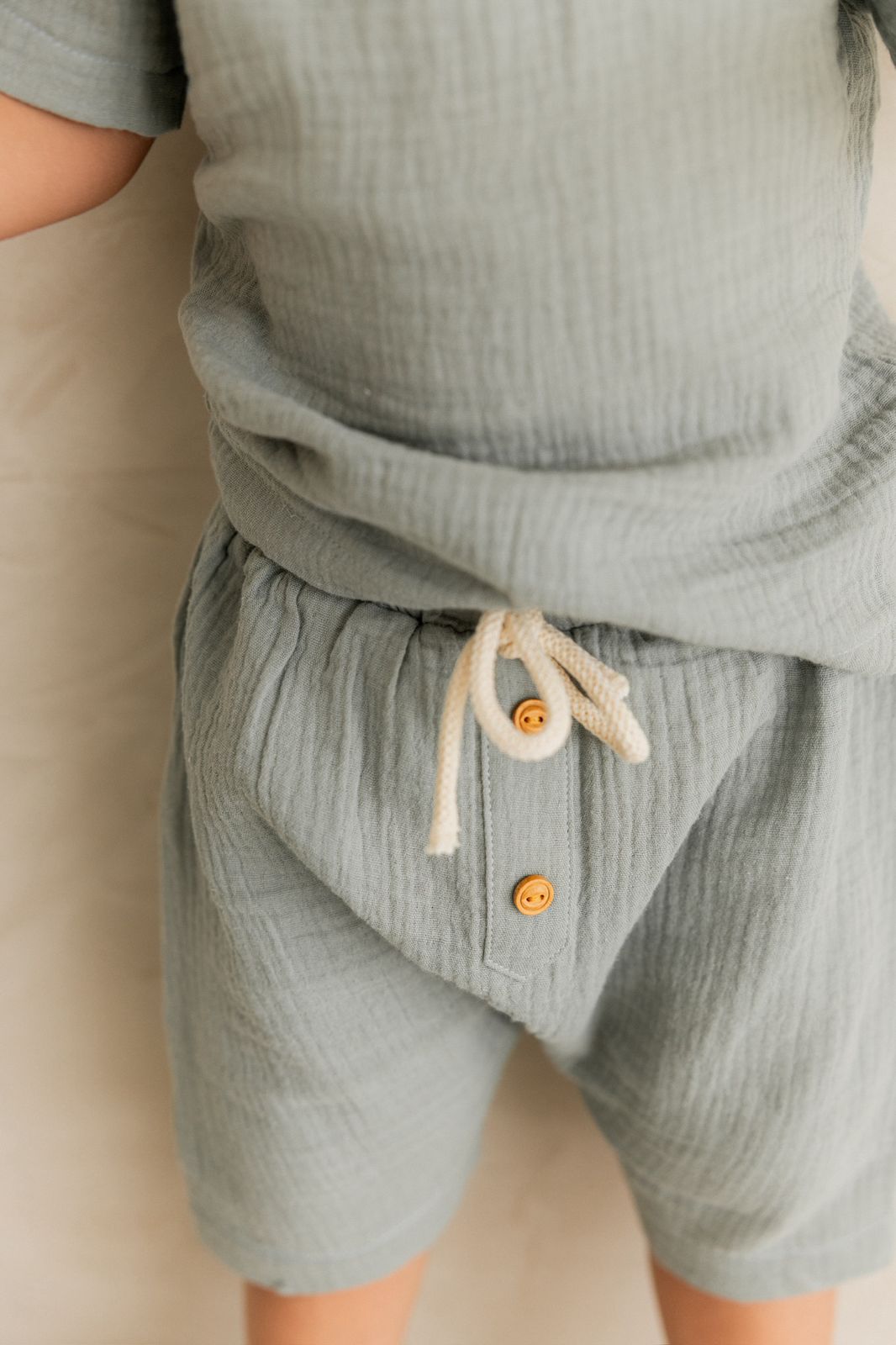 Soft cotton set light blue