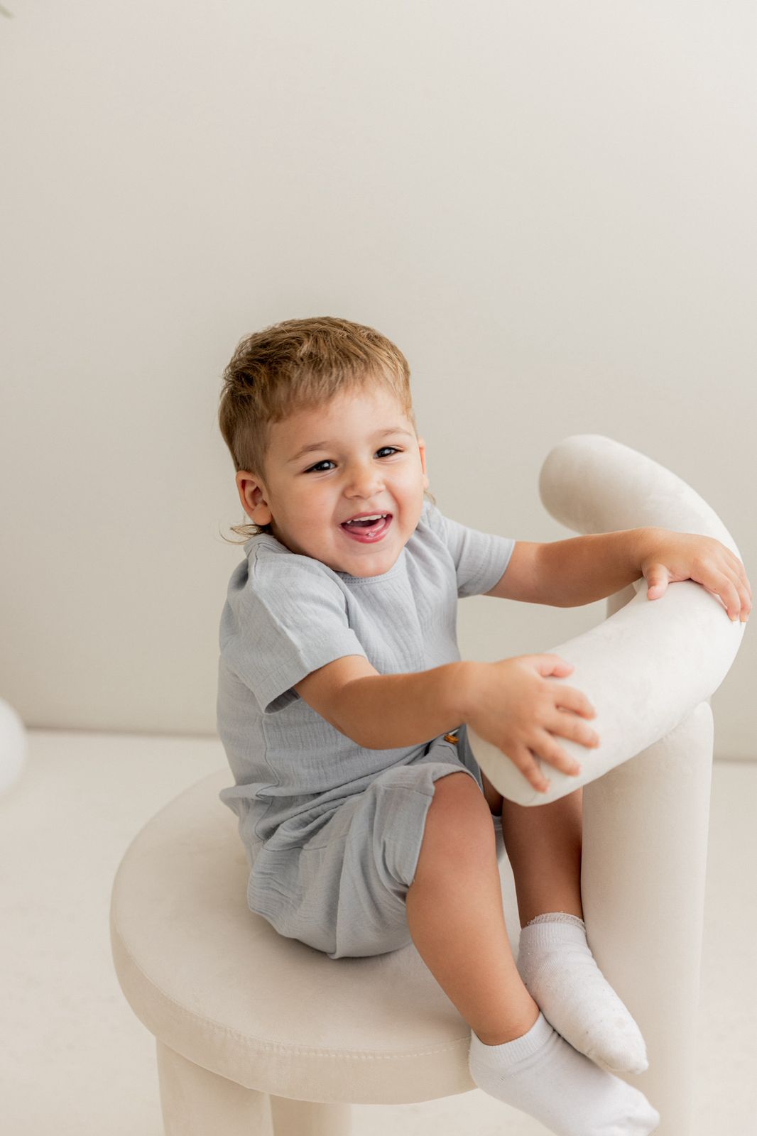 Soft cotton set light blue