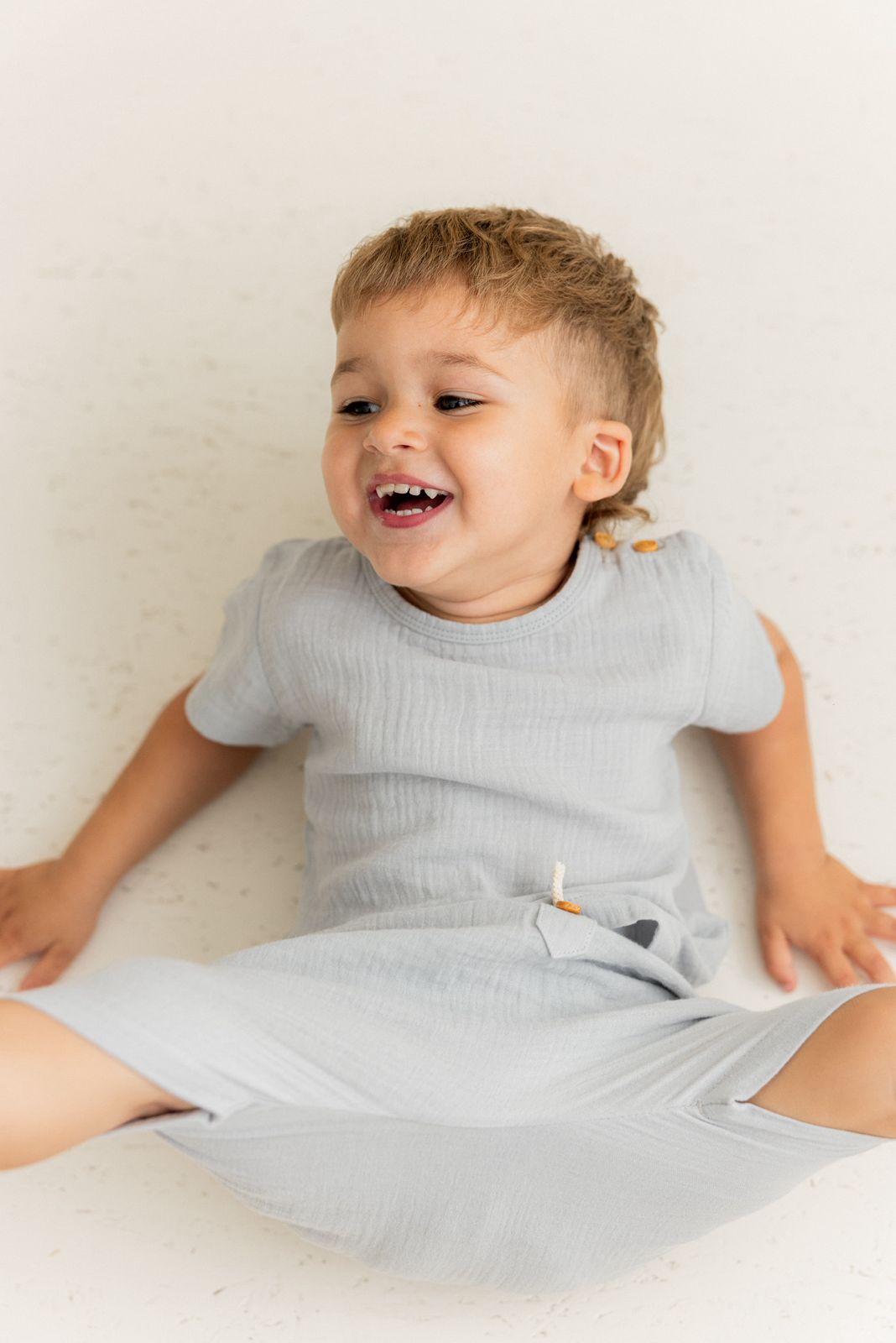 Soft cotton set light blue